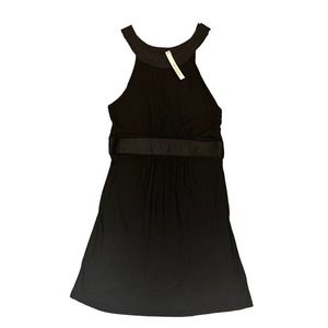 NWT Hannah Jones New York Black Halter Dress MIDI Women’s Large